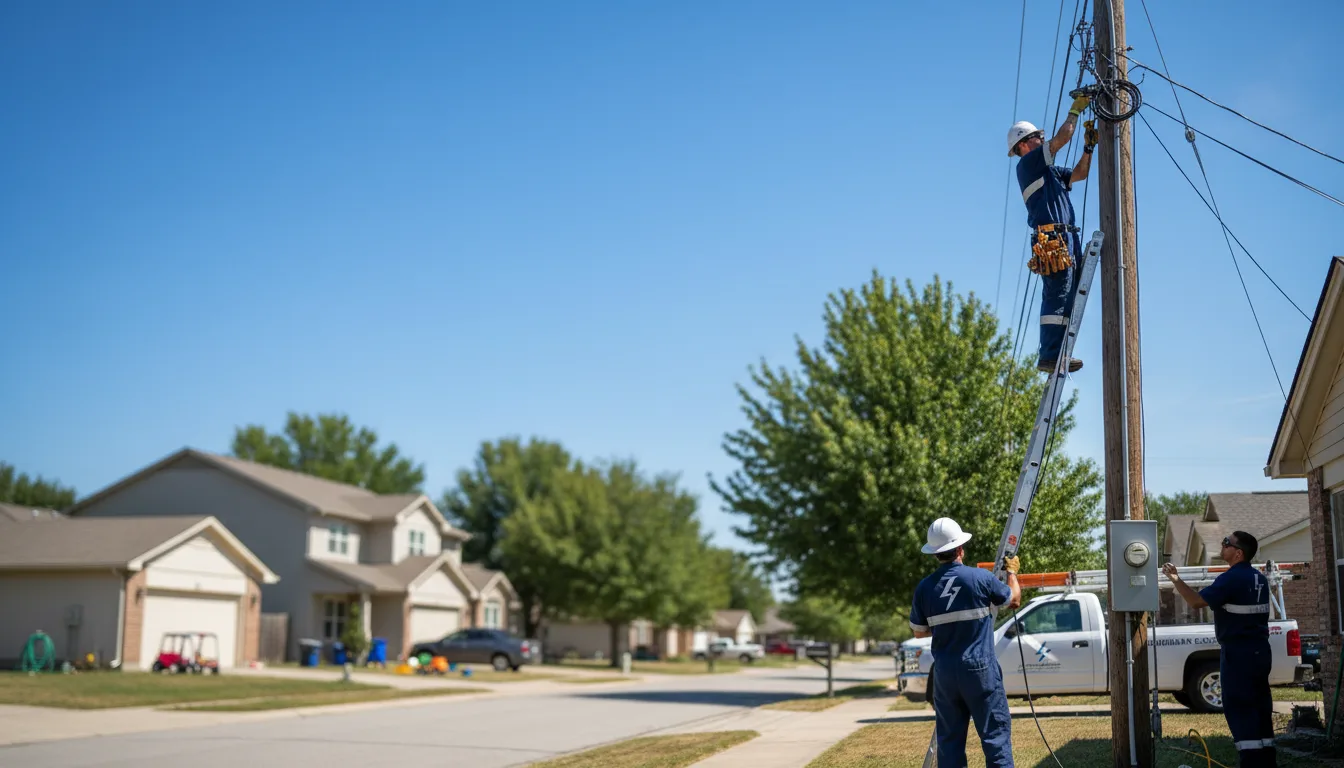 Residential electrician providing installation services in Yerkes, KY